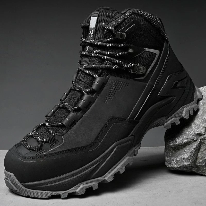 

Super Cool Hiking Shoes for Men High Top Trekking Boots Man Professional Wide Feet Mens Shoe for Walking Outdoor Travel Shoe