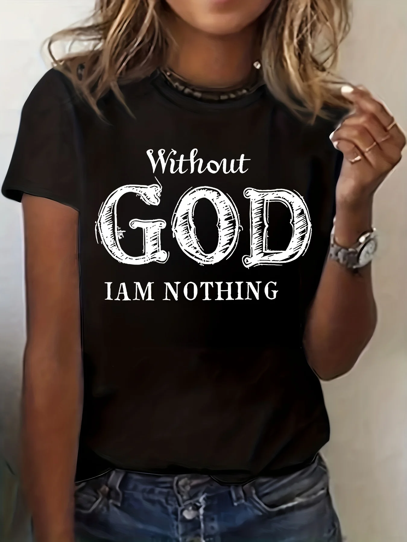 

Women's T-shirt,soft and comfortable, versatile style，Round neck cotton short sleeves,summer wear,basic style, machine washable