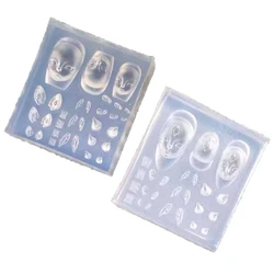 N7MD Elf DIY Carving Molds Elf Ear Silicone Art Mold Silicone Material