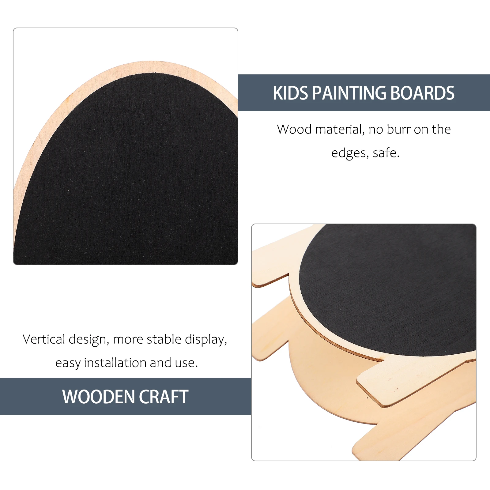 2 Pcs Welcome Children's Paintings of Small Blackboards Reusable Positive and Negative Office