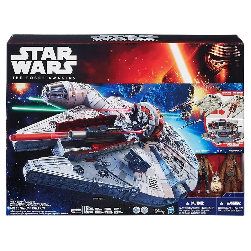 Hasbro Star Wars Spaceship Force Awakening 3.75-inch Vehicle Millennium Falcon+doll Model Toy Christmas Children's Adult Gift