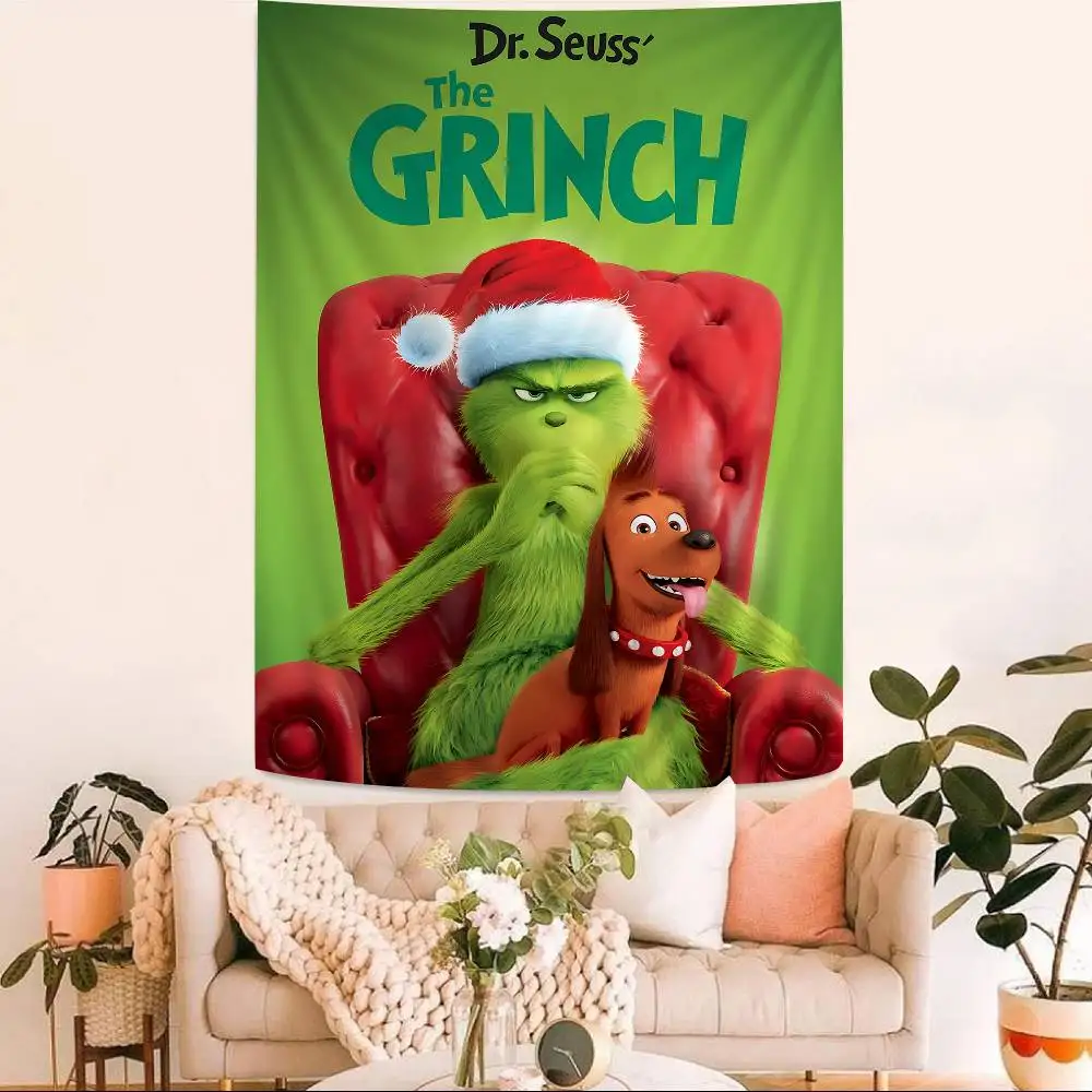 Film The G-Grinch C-Christmas DIY Wall Tapestry For Living Room Home Dorm Decor Wall Art Decor