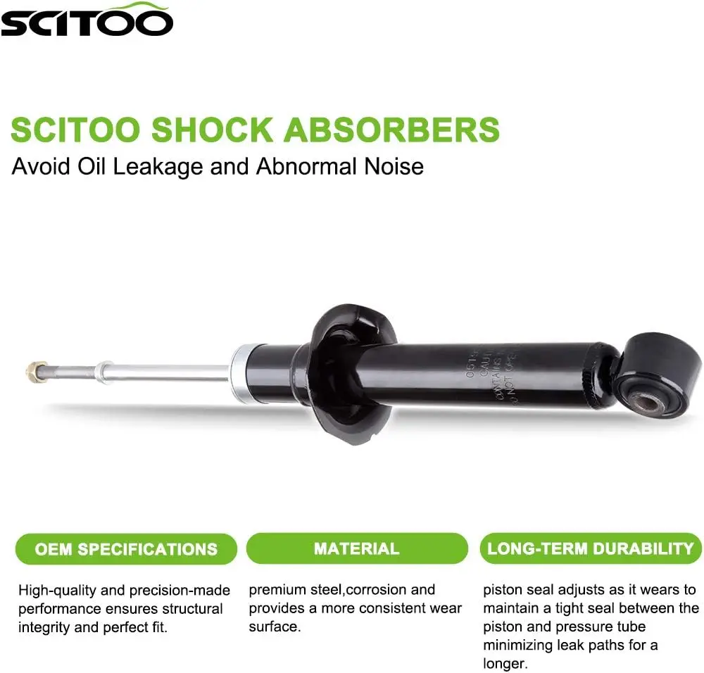 SCITOO Rear Shocks Set of 2 for I30, Shocks Absorbers and Struts Fits 2000-2001 for Infiniti I30,2002 2003 2004 for Infiniti