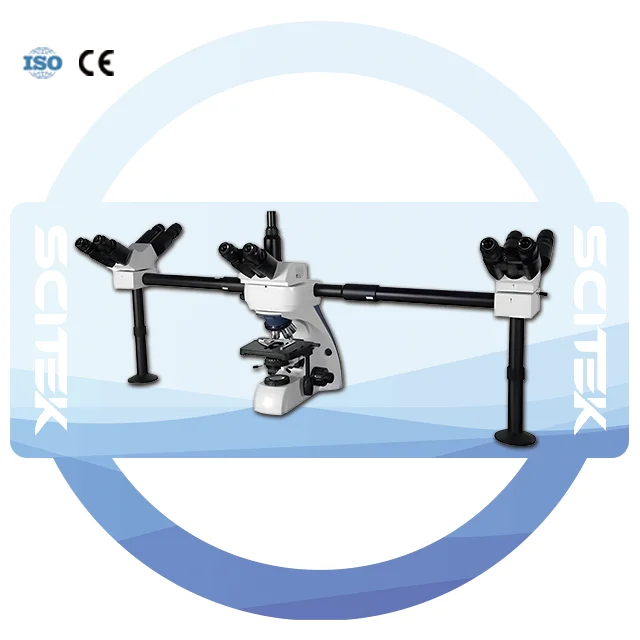 Multi-view Microscope Infinite Optical System Extra Wide Field Eyepiece WF10X/20 3-Year Warranty-Teaching Microscope for