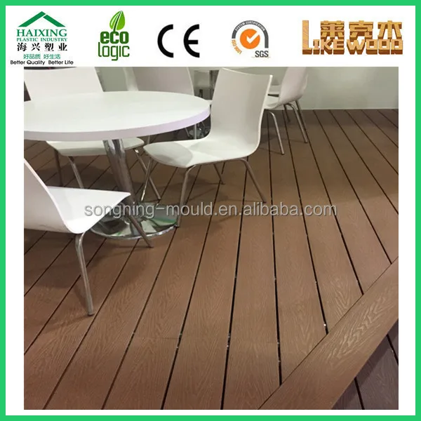 wood plastic composite flooring covering siding removable floor with Anti-UV