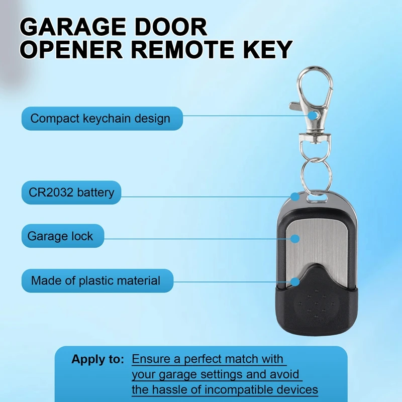 2PCS Garage Door Opener Remote Keys For 893MAX ,890MAX 895MAX