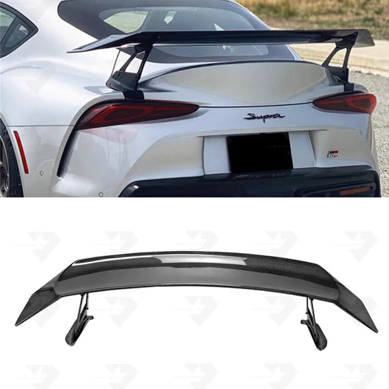 For Toyota Supra A90 Real Carbon Fiber Spoiler Accessories Car Trunk Refit Wing Tail Body Kit Voltex Style 2019 2020 2021