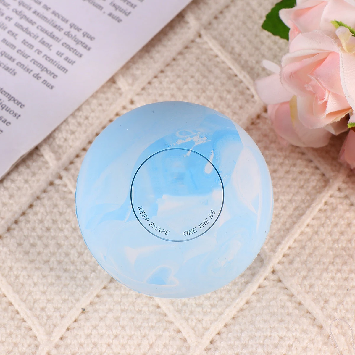 

1pc Yoga Massage Ball Deep Muscle Therapy Roller Portable Fitness Tool Small Muscle Relief Roller With Bag Blue Random Color
