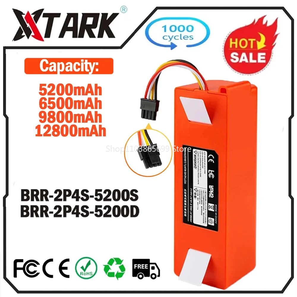 Oryginalny akumulator 14,4 V 12800 mAh do odkurzacza automatycznego Xiaomi 1S 2S Roborock S55 S60 S65 S50 S5 MAX S6 Parts