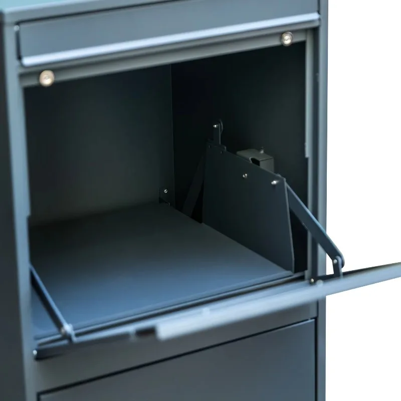 Outdoor wall-mounted parcel mailbox, independent large express delivery box