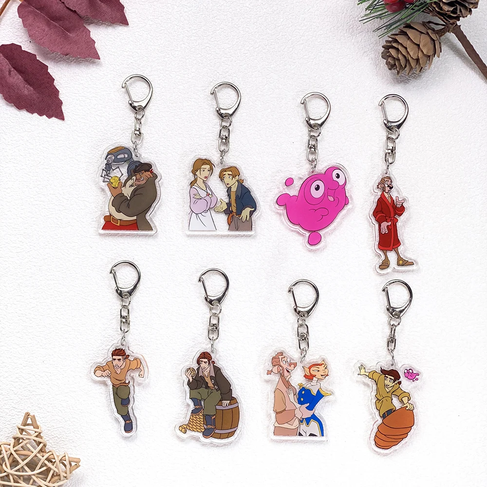 

1/12Pcs Disney Treasure Planet Car Keychain Accessories Acrylic Cute Charms Pendant For Bag Funny Key Holder Backpack Decoration