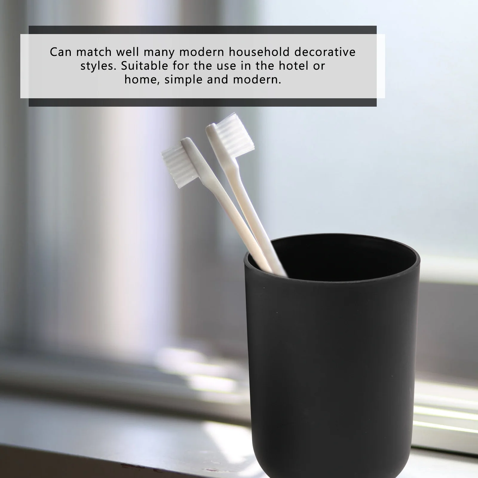 

1Set Bathroom Wash Supplies Set Black Household Hotel Modern Bathroom Accessories Kit Toothbrush Soap Toothpaste