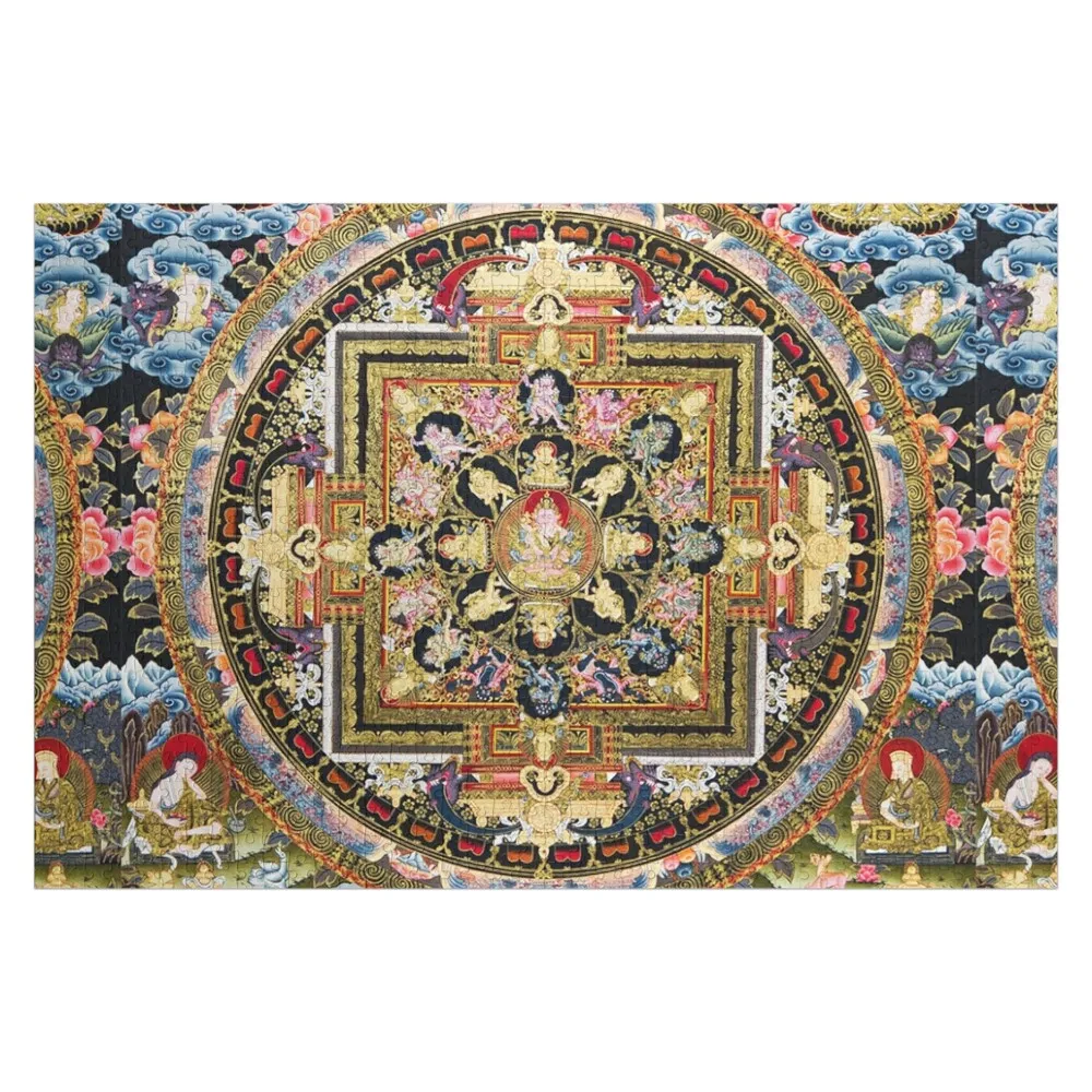 

Mandala 85 Pink Gold Blue Mandala Jigsaw Puzzle Personalized Child Gift Custom Name Child Toy Wood Photo Personalized Puzzle