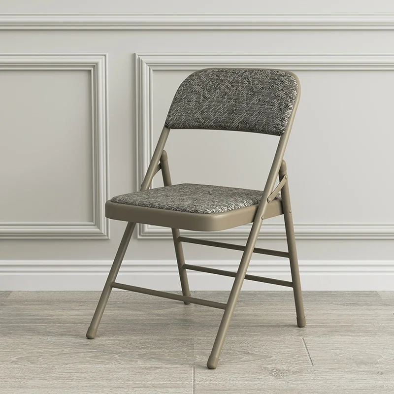 Home Folding Chair Simple Bedroom Stackable Chair Restaurant Dining Chair Study Office Chairs Living Room Leisure Back Chairs
