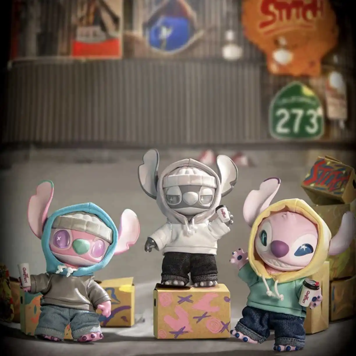 Stitch Gen Z Street Series Blind Box Figuur Leuke Stitch Vinyl Pop Pluche Figuur Ornament Speelgoed Collectie Cadeau Kind Kerstcadeau