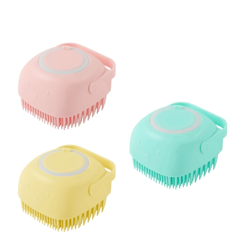 

Silicone Body Brush Shower Scrubber with Shower Gel Dispenser Function for Women Drop Shipping