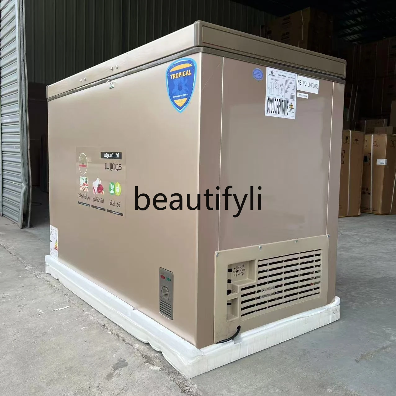 Horizontal freezer refrigerated freezer deep freezer 300L