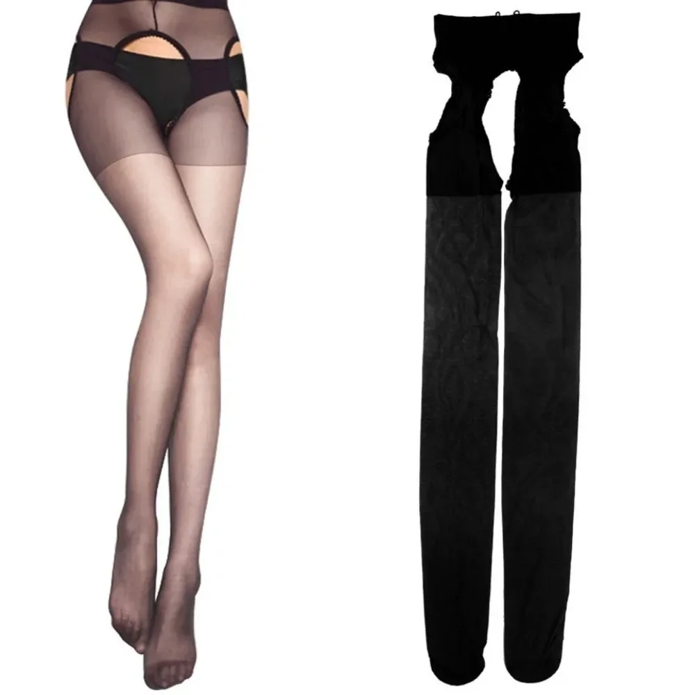 

1PC Sexy stockings, fun lingerie paired with fun jumpsuits, detachable stockings