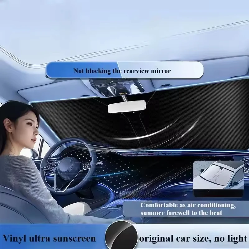 For Citroen C3 C4 C4L C5 C6 Berlingo Jumpy Picasso DS3 DS4 DS Car Sun Visor Windshield Sunshade Heat Insulation Auto Accessories