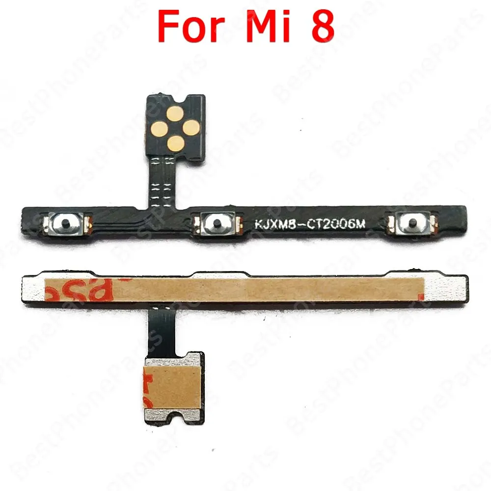 For Xiaomi Mi 5 5S Plus 6 8 SE 9 Lite 9T Pro Switch Power On Off Volume Spare Parts Side Button Mute Key Flex Cable