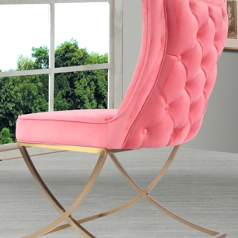 

Restaurant stool single light luxury metal adult sofa modern stainless steel casual simple chair