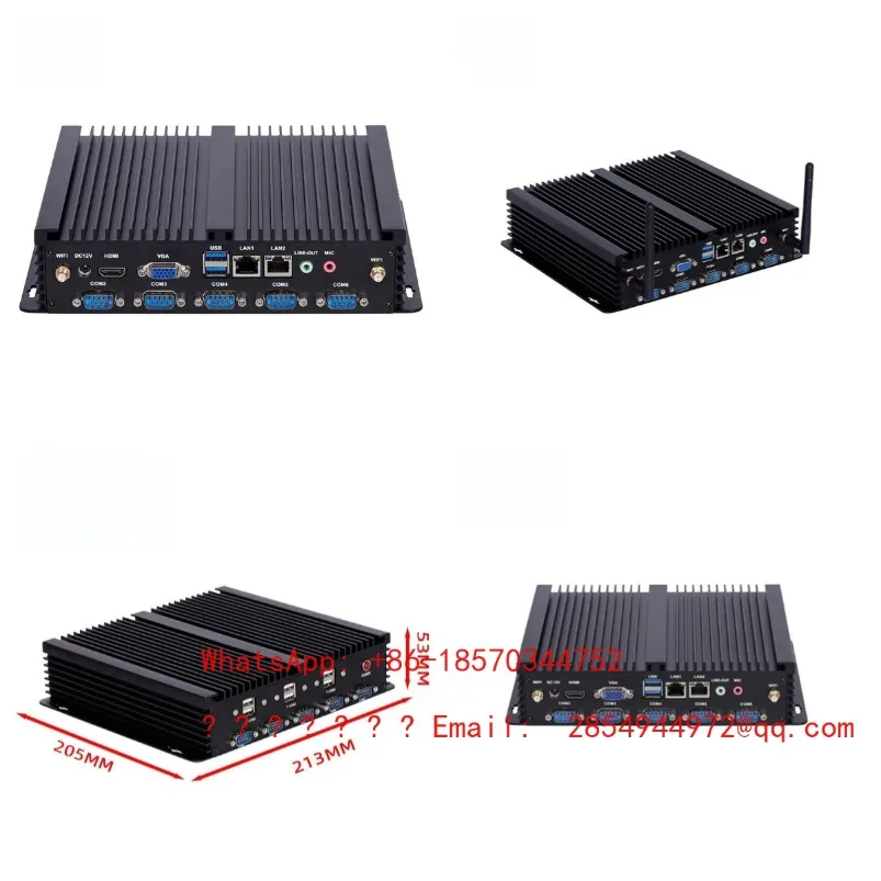 Mini Industrial Host Embedded Fanless 4/5/6/8th Generation Micro Industrial Computer Host