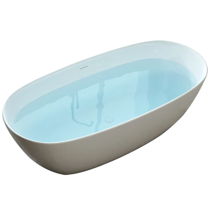 Luxury UPC Modern style Indoor solid surface acrylic freestanding bathtub soaking massage bath tub