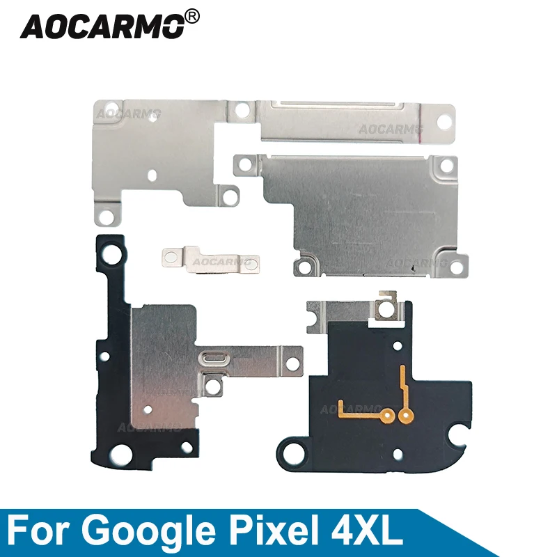 Aocarmo 1Set For Google Pixel 4XL 4 XL Motherboard Bracket Plate Flex Cable Holder Cover Metal Fixed Buckle Replacement Part