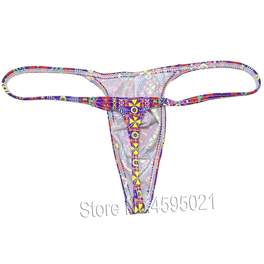 Micro Thong Men's Underwear G-String Brief Male Bikini String Enhance Pouch Swimwear Jockstrap Single Layer Slip Sexy Quick Dry