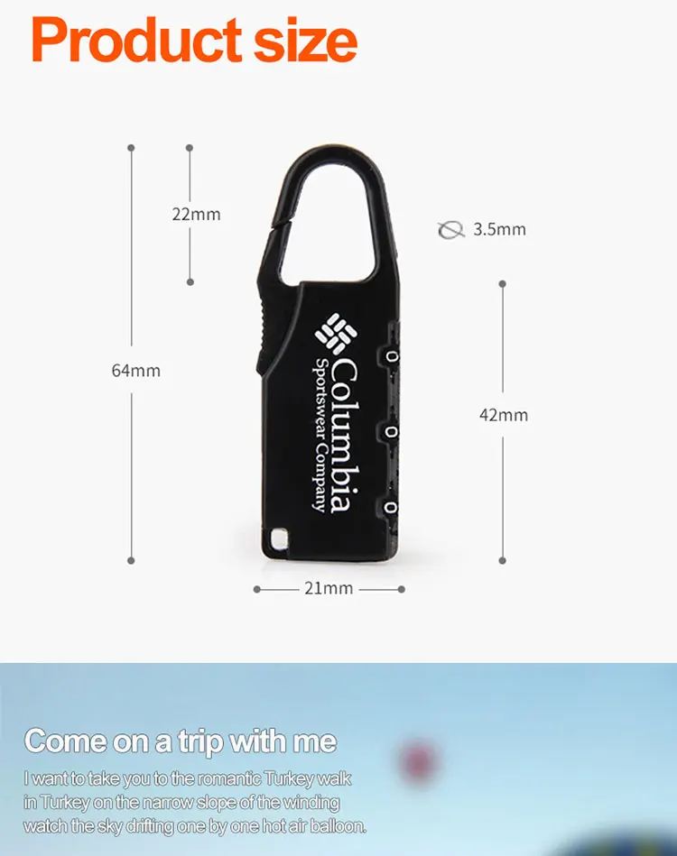 Alloy Combination Code Number Lock Padlock Luggage Lock for Zipper Bag Backpack Handbag Drawer Cabinet Luggage Lock Tools