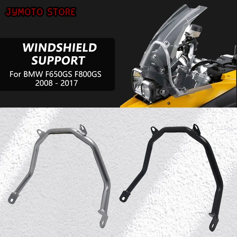 Motorcycle Windshield Bracket For BMW F650GS F800GS 2008-2017 Modified Windscreen Mounting Bar Stainless Steels Accessories