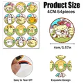 label 4CM-54pcs