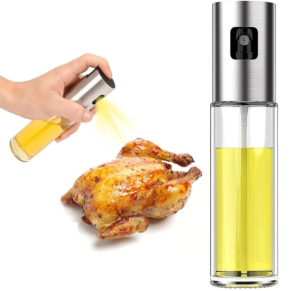 BBQ Küche Backen leere Essig flasche Glas Öl Sprüh gerät zum Kochen Oliven Spray Mister für Salat