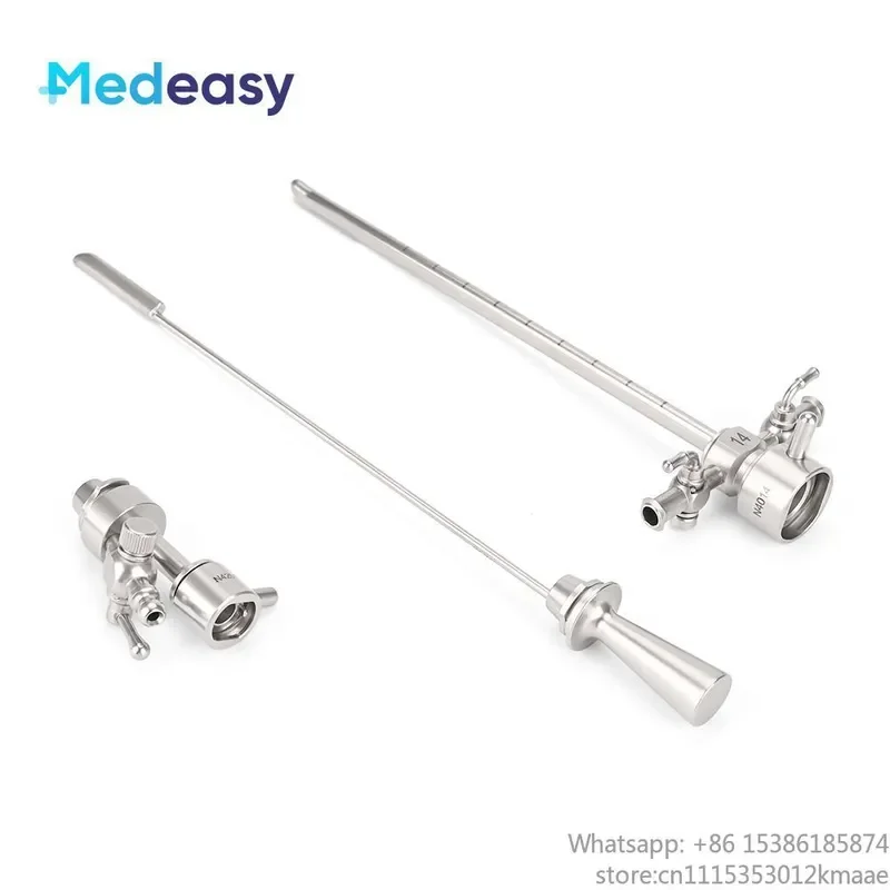 Medeasy Pediatric Cystoscope Set: Single-Channel Bridge Sheath & Obturator for 30° 2.7mm 190mm Rigid Endoscope