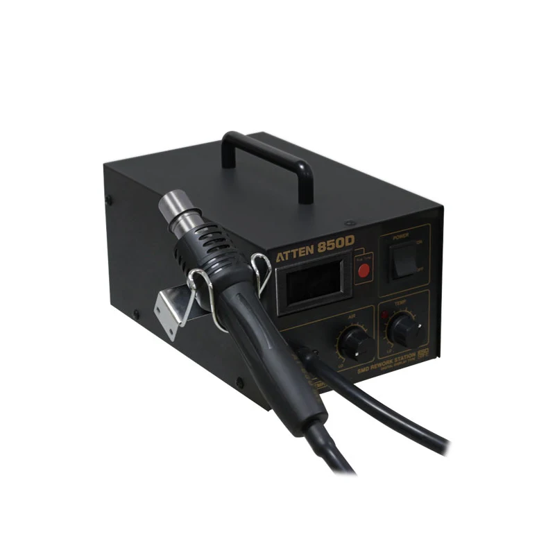 ATTEN AT850D 550W 110V/220V 480  BGA Hot Air LED Digital Rework Soldering Station Heat   Blow Dryer Portable Hot Air