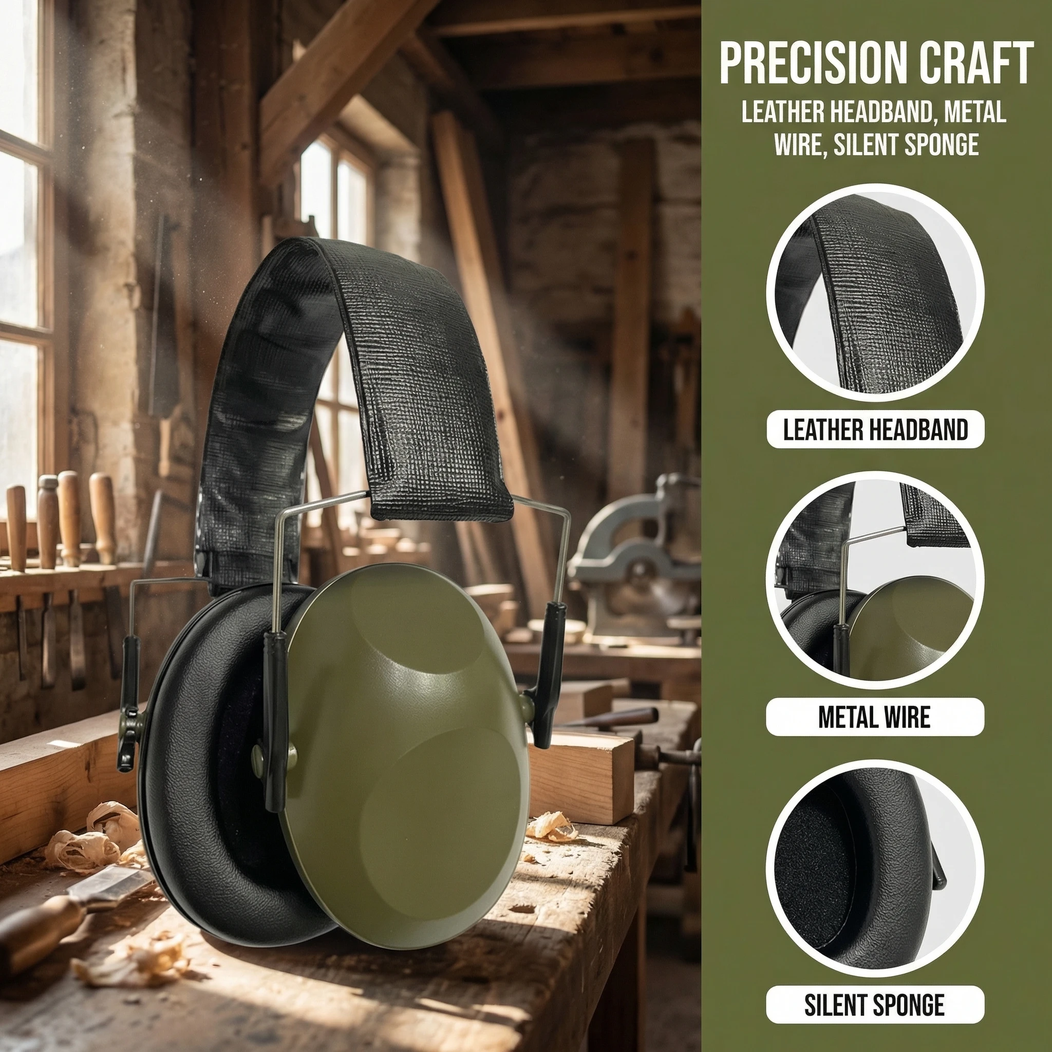 Anti-Noise Ear Plugs Tactical Hunting Folding Ear Defenders Ear Protector Ear Muff Hearing Protection Soundproof For Shooting