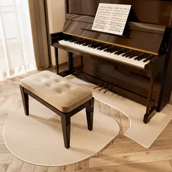 Piano Special Sound Insulation Mat Solid Color No Pattern Foot Mats Irregular Piano Carpet Set Creative Rug Easy To Care Rugs IG