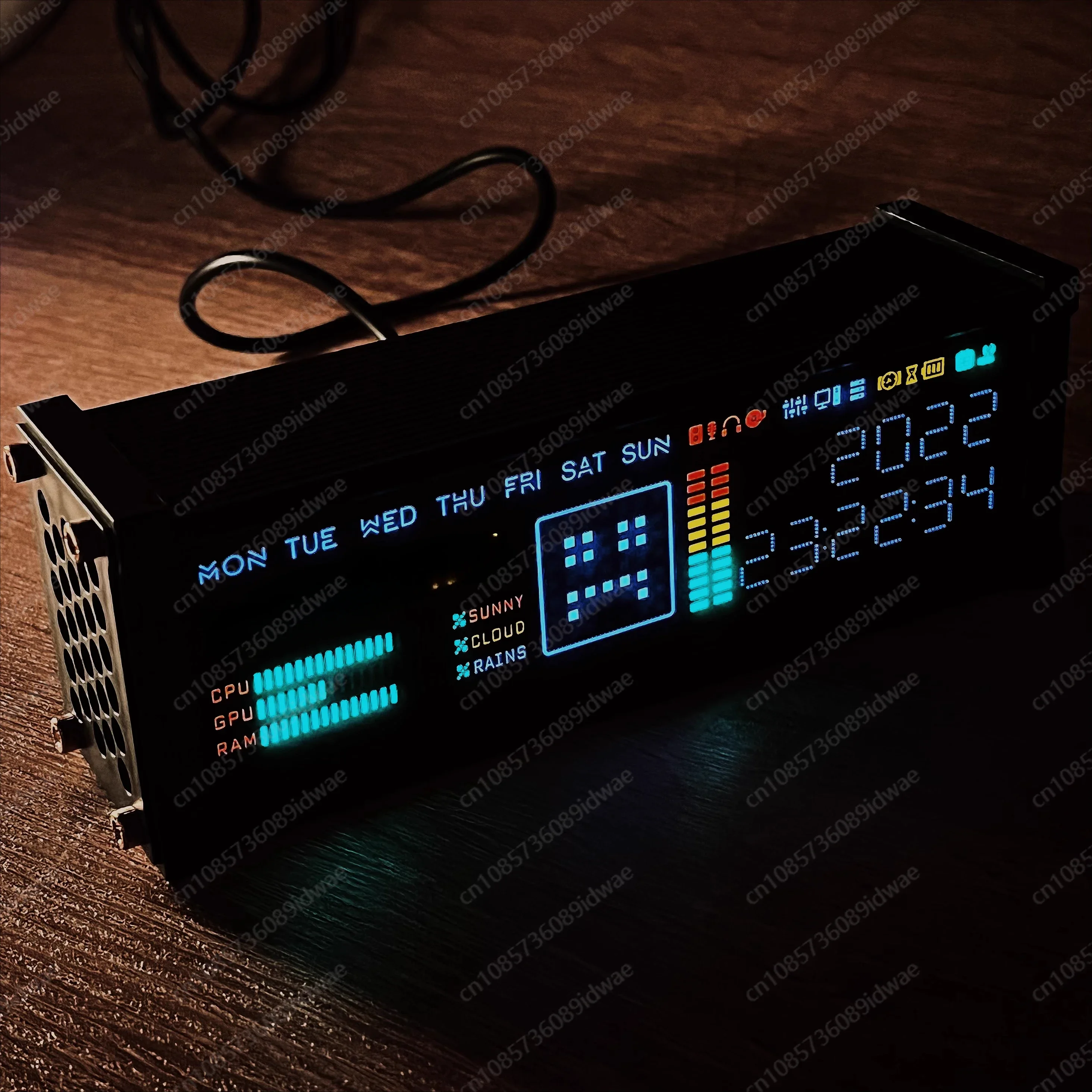 

Creative electronic pseudo fluorescent tube clock WFD retro desktop ornament to give boyfriend gift ceremony