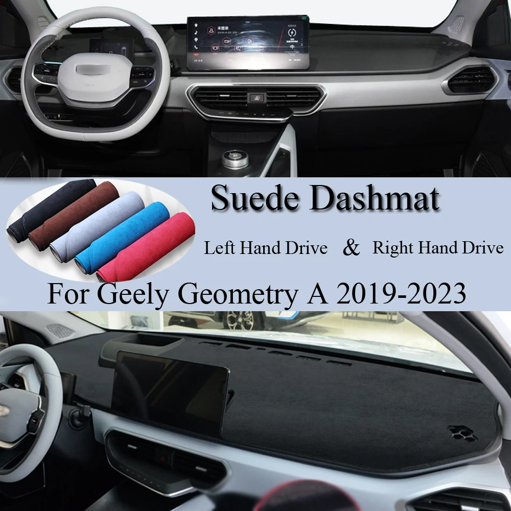 

For Geely Geometry A 2019 2020 2021 2022 2023 Suede Leather Dashmat Dash Mat Cover Dashboard Pad Sunshade Carpet Accessories