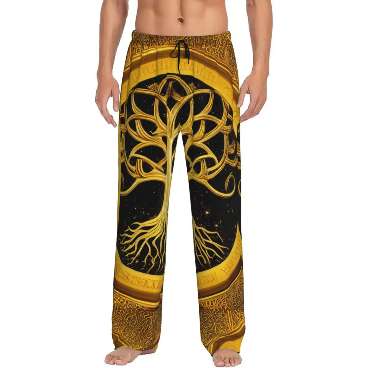 Tree Of Life Men Sleep Bottoms Male Lounge Trousers Men's Pajama Pants