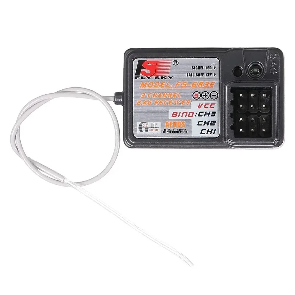 Flysky Receiver FS-GR3E AFHDS Long Range 3CH 2.4GHz Receiver for FS-GT2 FS-GT2B FS-GT3B FS-GT3C FS-IT4S Transmitter RC Car Boat