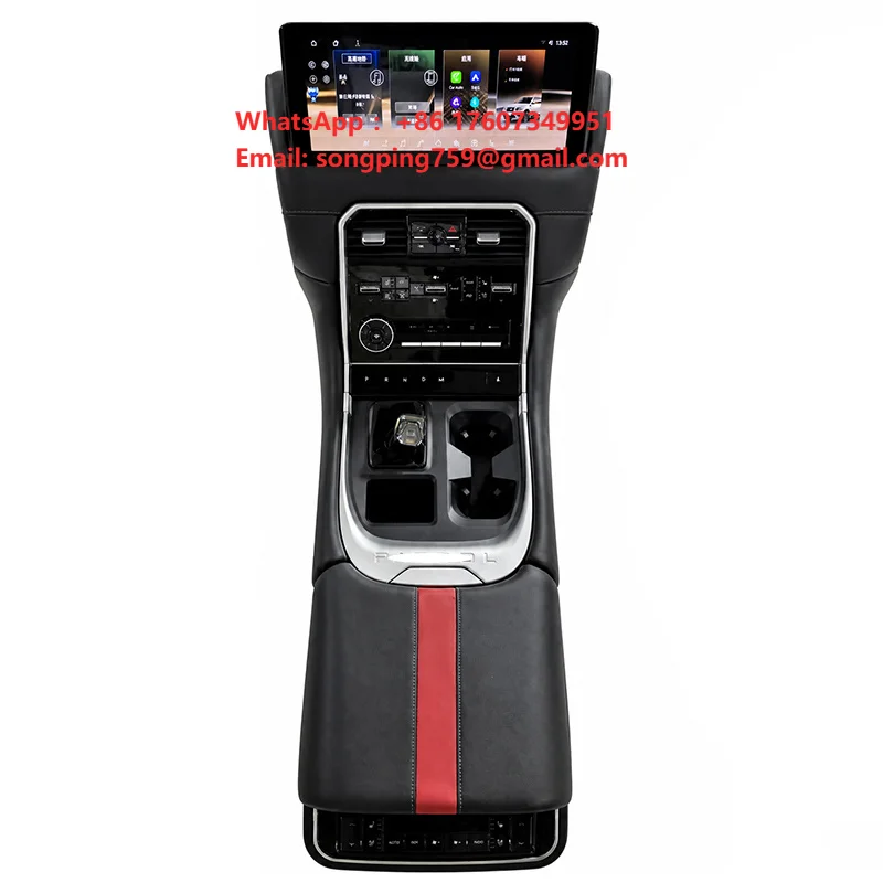 Wholesale Rear Center Console Armrest Box With Screen for Nissan Patrol Y62 Upgrade Y63 Style Interior Modification Assembly
