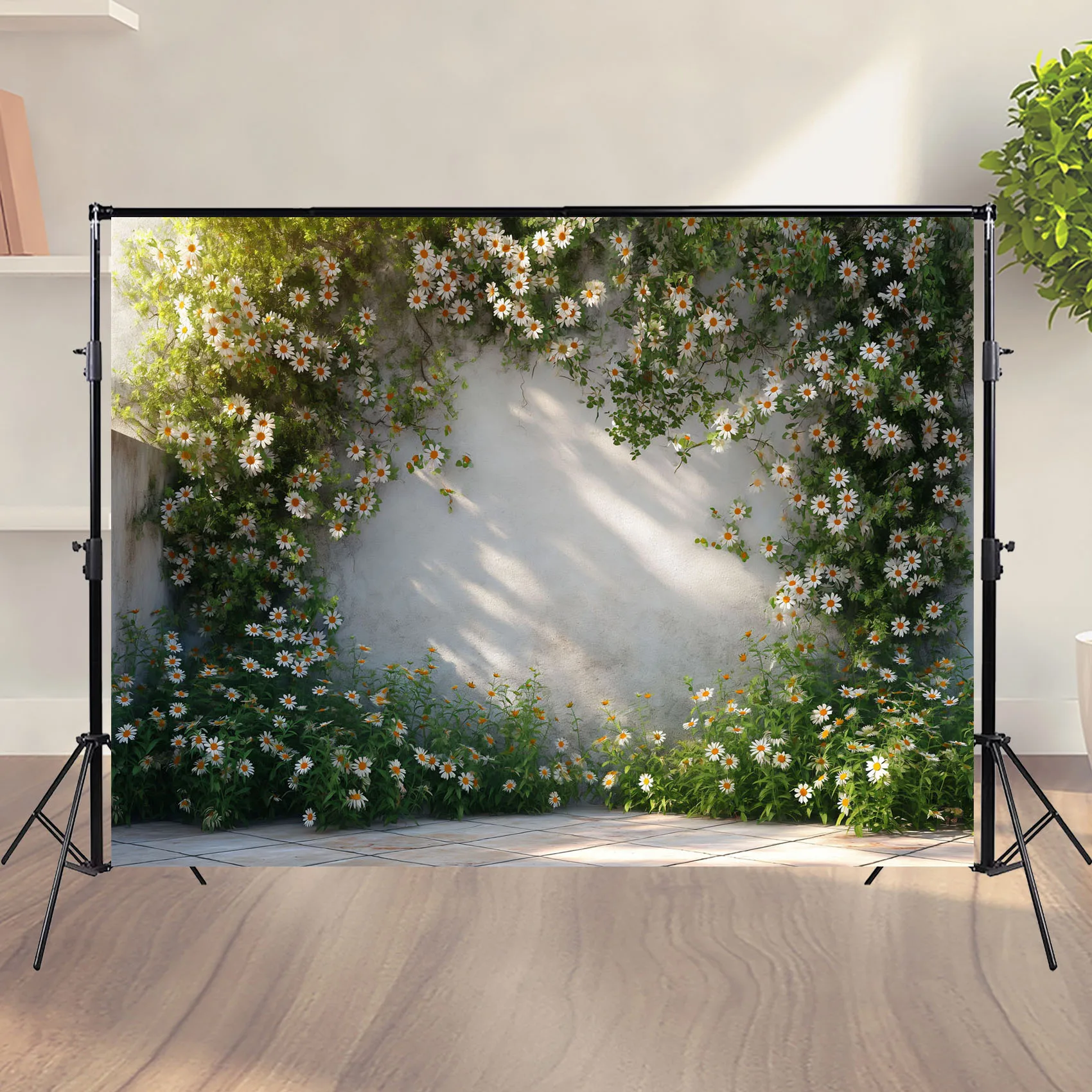 Fondo de fotografía Retro de primavera, telón de fondo para recién nacido, Baby Shower, cumpleaños, pastel, Smash, patrón de pared de flores rosas