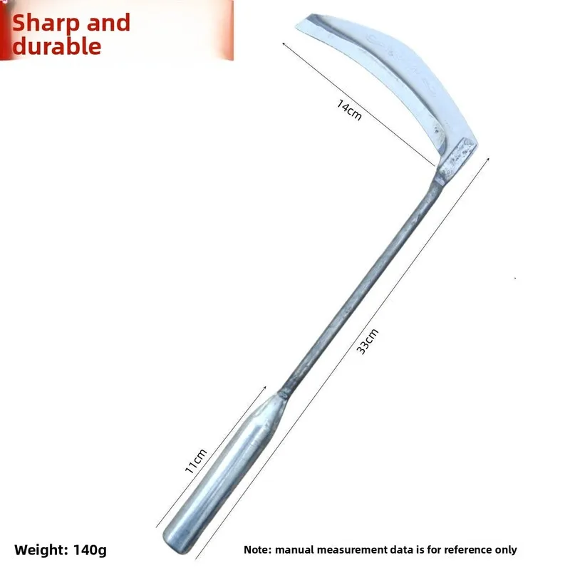 New Manganese Steel Small Sickle Chives Vegetable Cutting Weeding Household Garden Outdoor Fishing Land Reclamation FarmTool