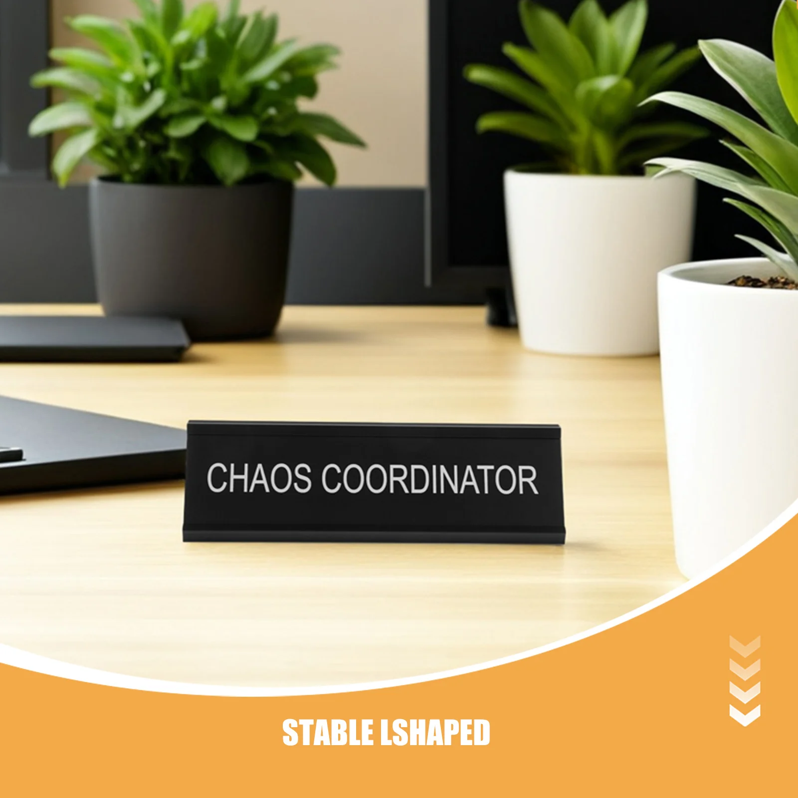 2 szt. Metalowe tabliczki z nazwiskiem na biurko, uchwyt na tabliczkę w kształcie litery L z aluminium do rezerwacji miejsc i oznaczania wydarzeń