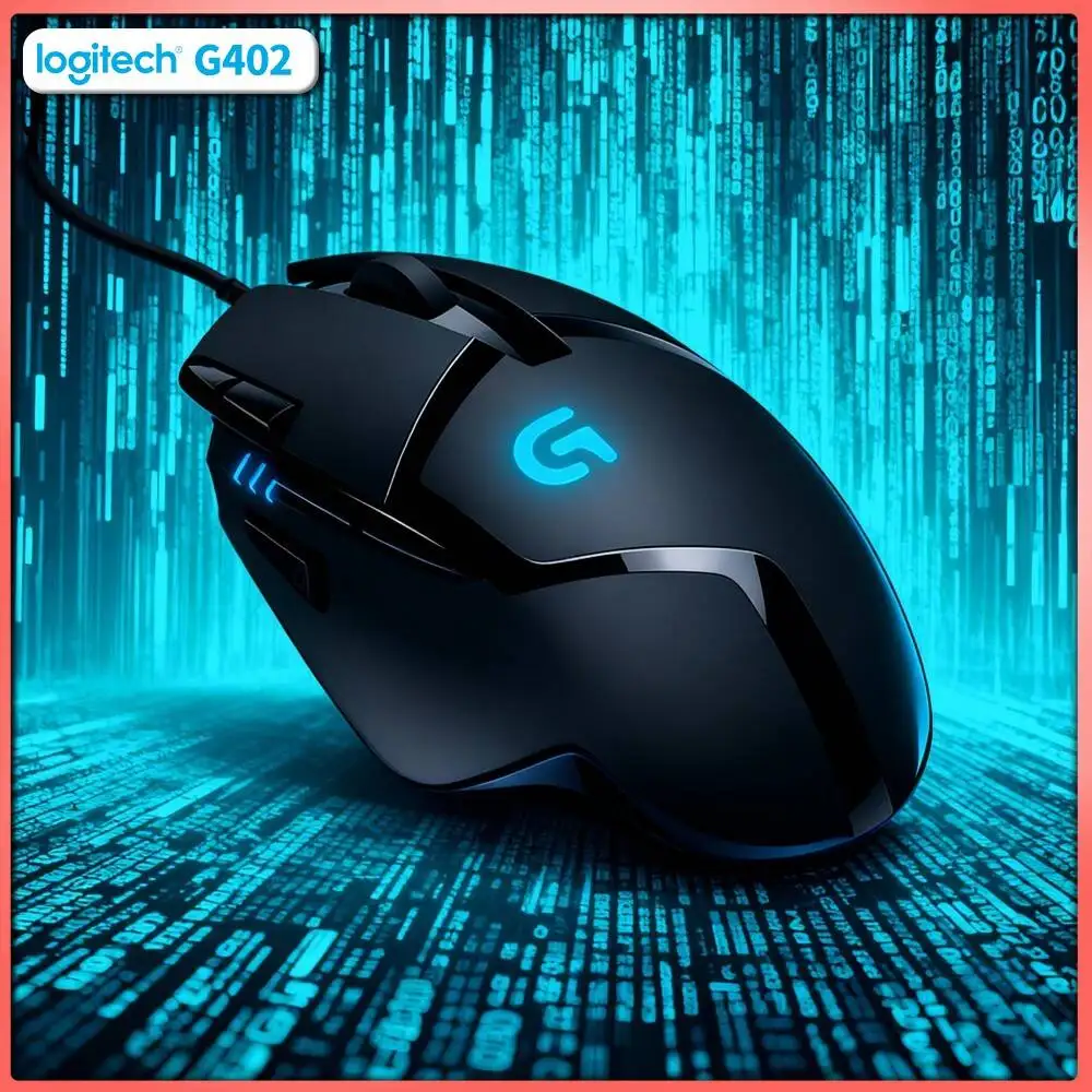 Logitech G402 Wired Mouse 8 Custom Buttons 1ms Response Anti-Slip for Office Tasks and Gaming Breaks