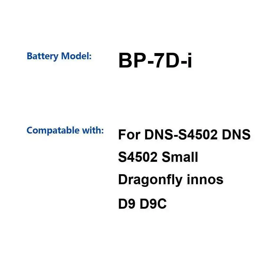 4160 мАч BP-7D-I для Highscreen Innos D9 D9C Dns-S4502 аккумулятор мобильного телефона высокая производительность