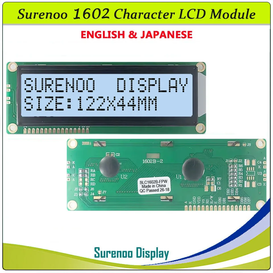 Surenoo Paralelny Szeregowy IIC I2C LCD2USB Duży 1602 16X2 Moduł Wyświetlacza LCD Panel Ekranu LCM dla LCD Smartie AIDA64 — zdjęcie 5