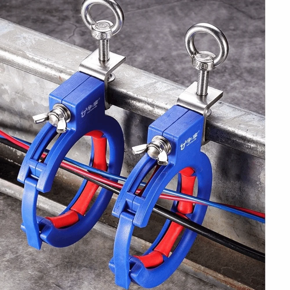 Upgraded Version Cable Lay Pulley Time saving Thickened Base Wire Guide Wheel Bottom hung Mount High hardness Hanging Pulley
