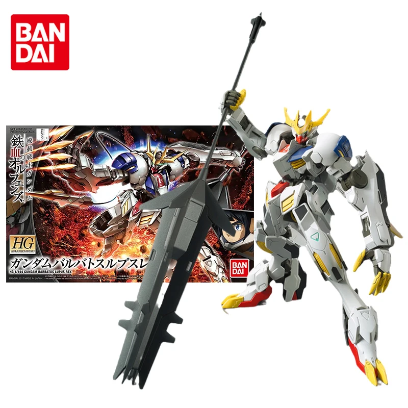 

Bandai Genuine Gundam Model Kit Anime Figure HG 1/144 Barbatos Lupus Rex Collection Gunpla Anime Action Figure Toys for Children